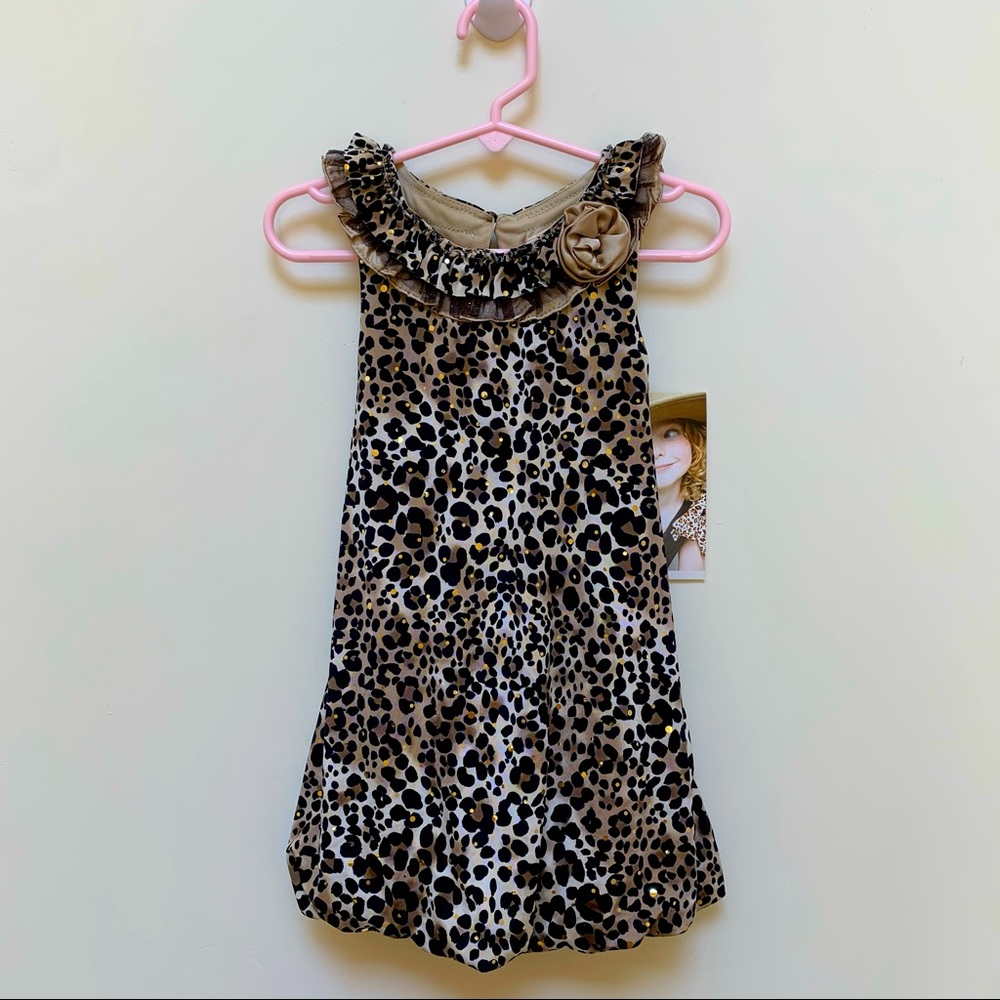 Jenny & Me Dress Size 3T Animal Print
